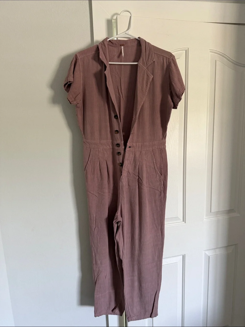 Free people jumpsuit dusty mauve